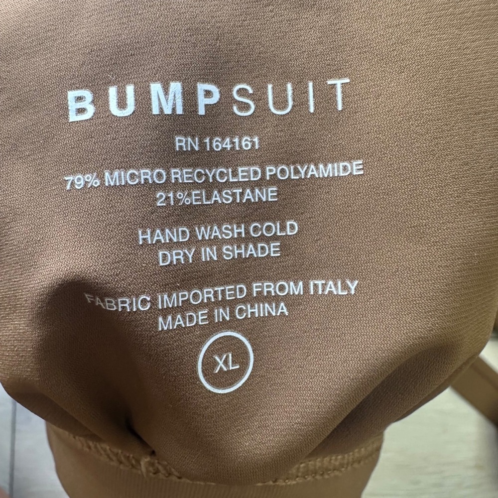 Bumpsuit The Eddie swim top chestnut maternity swim top bathing suit XL‎ brown - Picture 9 of 9
